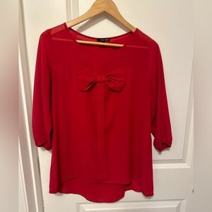 Love Haight Red blouse. Women’s XL. Front now detail. Great condition.